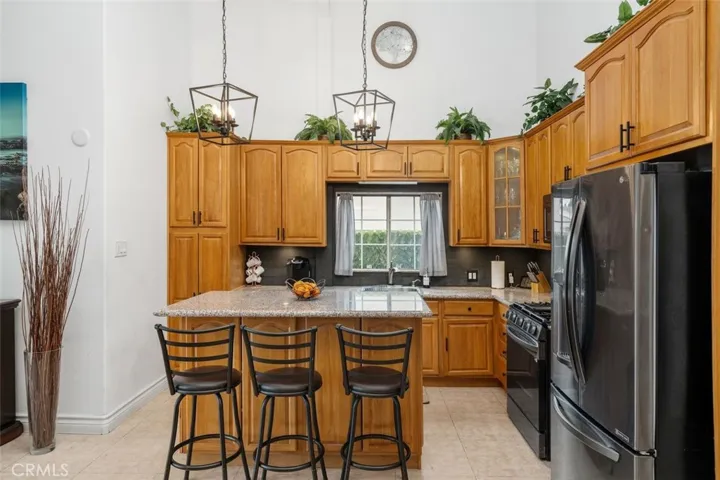 Newer refrigerator included.