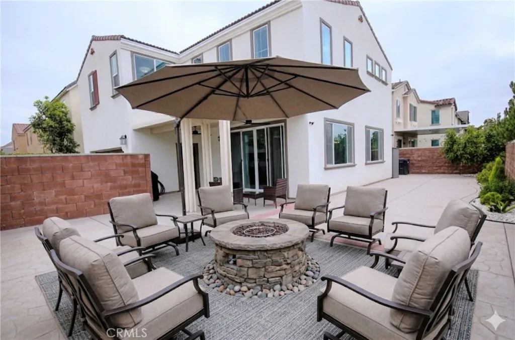 AI staged patio furniture