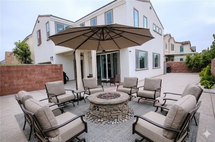 AI staged patio furniture