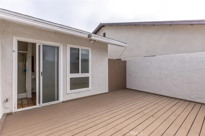 Private patio off of primary bedroom