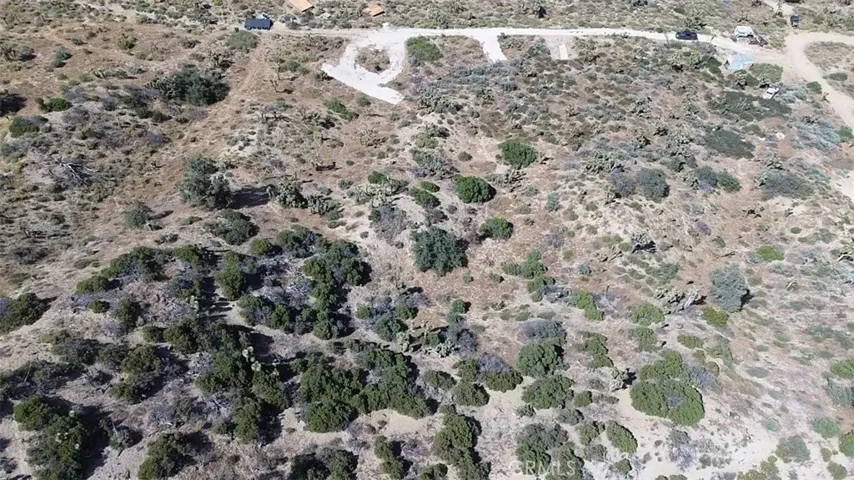 looking from top of parcel down .