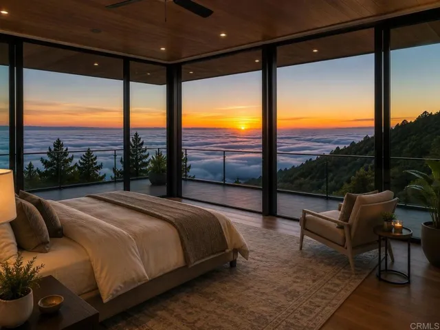 Imagine relaxing with this actual panorama view to the Pacific... Artist rendition on vacant land.