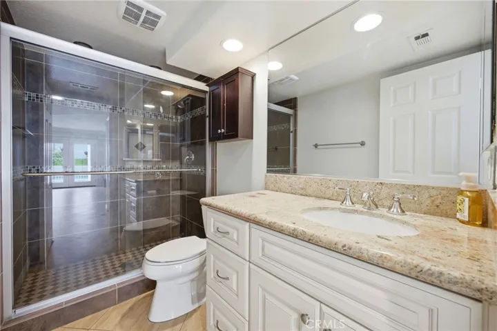 Lower level bath