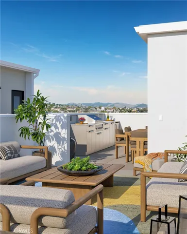 Rooftop Deck Kitchen - Images shown are artist renderings and not actual unit. Final finishes may vary.