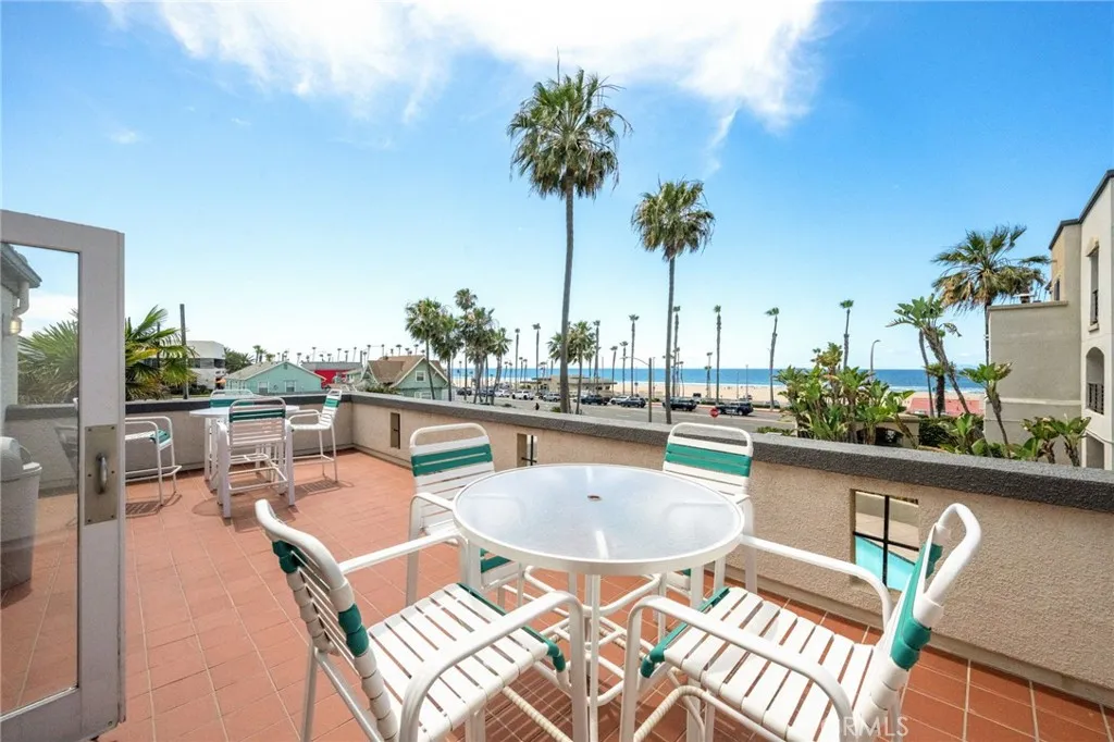 View from the fitness center balcony