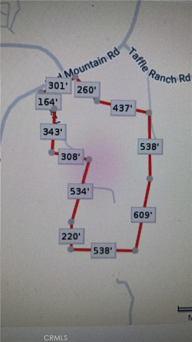 Over 17-Acre plot of land. Photo from Assessor Tax with  Dimensions. Measurements from the county.