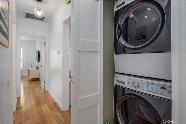 Hall and laundry closet