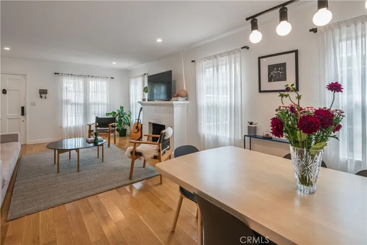 Living room and dining area