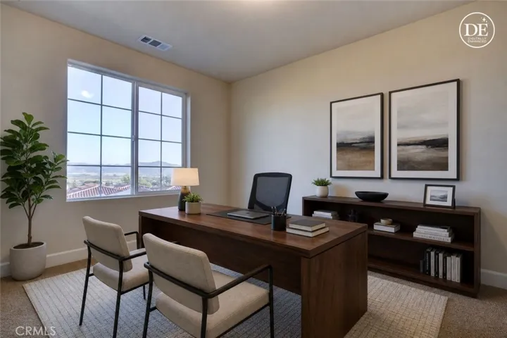 Virtually staged office