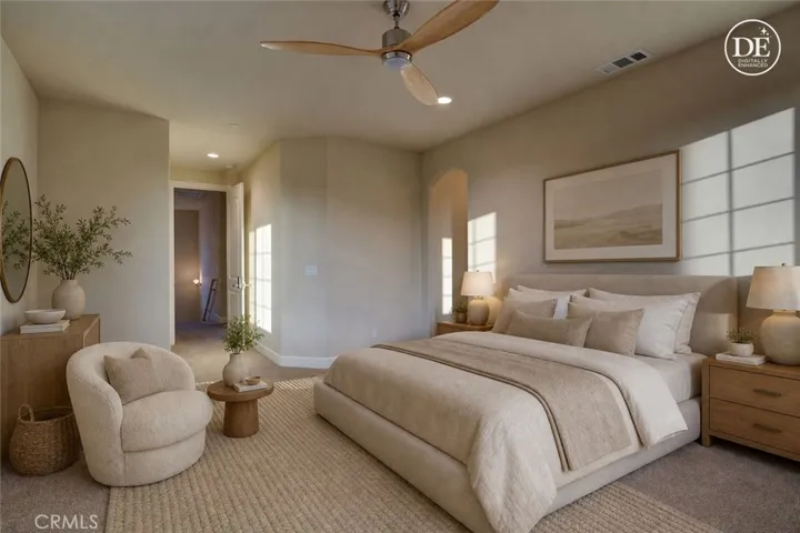 Virtually staged primary ensuite