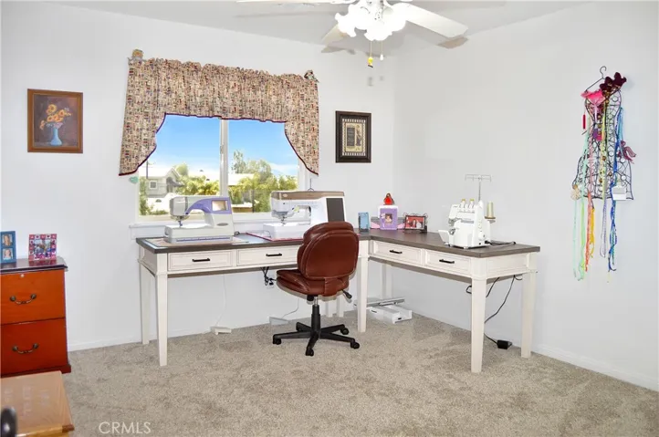 The 3rd Bedroom is Upstairs Next to the 2nd Bedroom and Offers More Luxurious Carpeting, a Ceiling Fan, and Mirrored Wardrobe Doors
