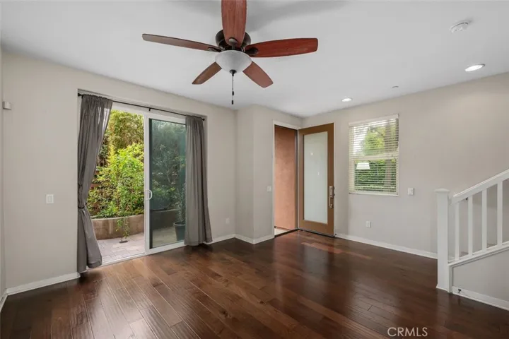Main Level bonus room, entry & patio