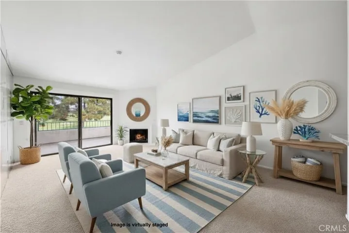 GOLF COURSE VIEW FROM KITCHEN AND LIVING ROOM