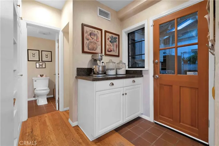 Kitchen Door Leading Out to Laundry Room