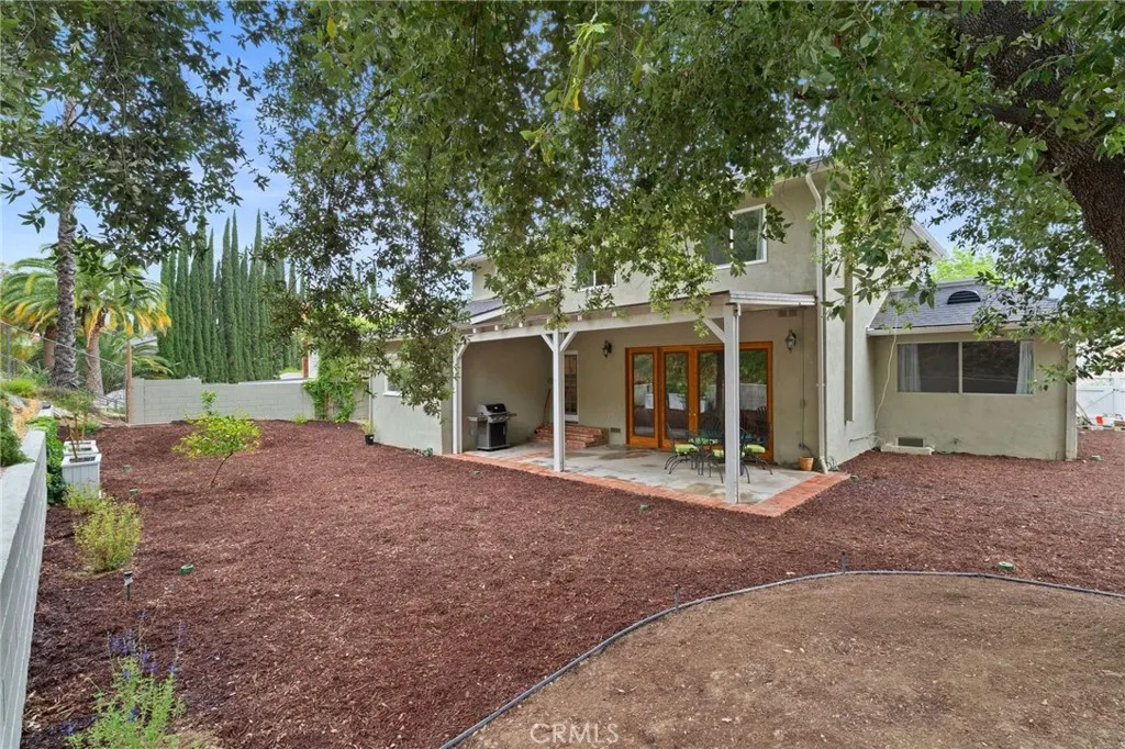 Back Patio and Oak Tree Canopy