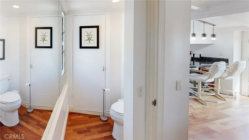 Half bath off kitchen