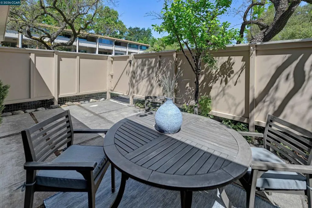 Just steps to carport