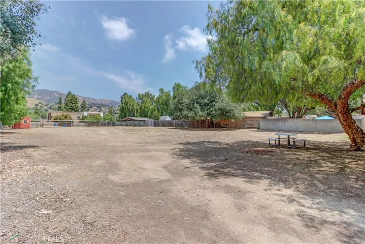 Back lot view from gate