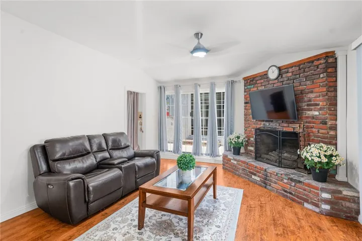 Bonus room with fireplace