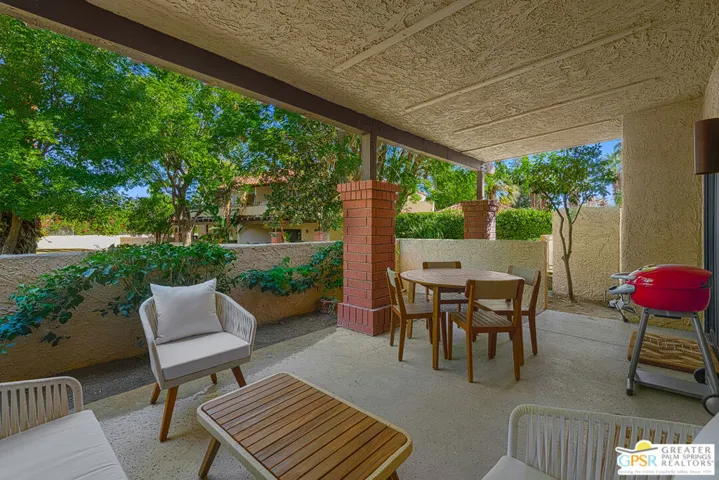 back patio facing northwest
