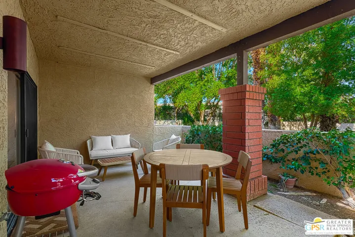 back patio facing southwest