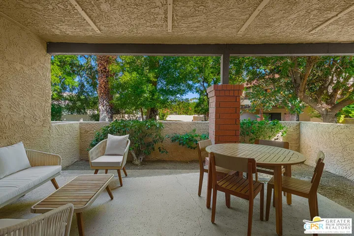 back patio facing west