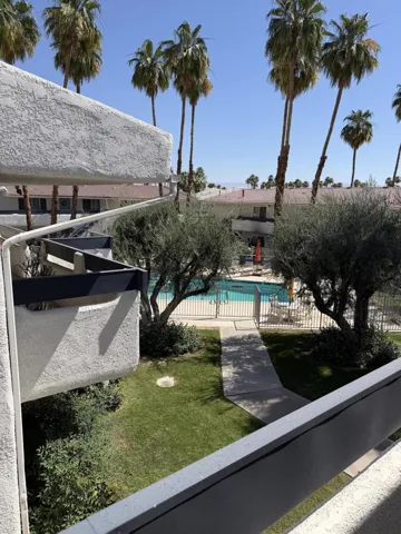 Pool view from balcony