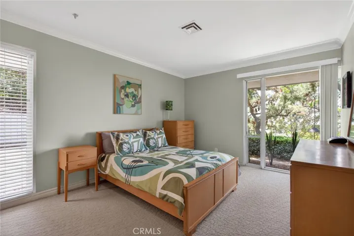 Bedroom on front side with private slider