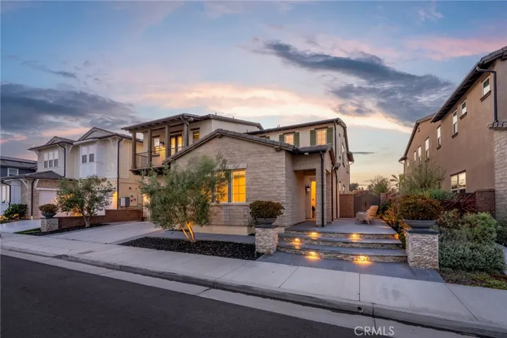 Front Side View Twilight