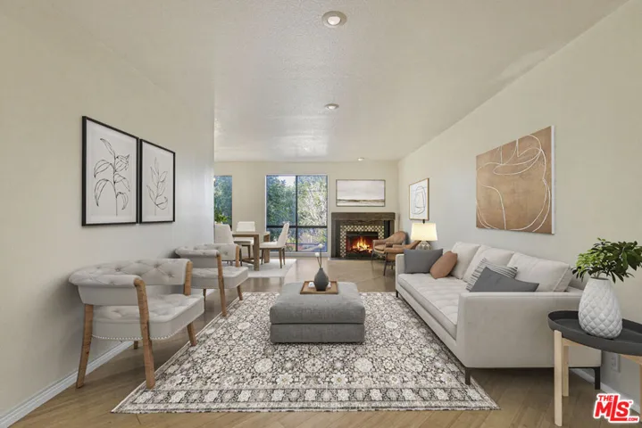 Digitally Staged Living Room