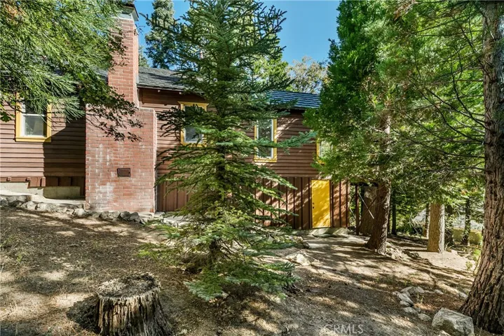Right side of house
