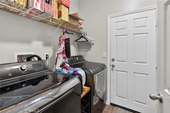 laundry off of garage