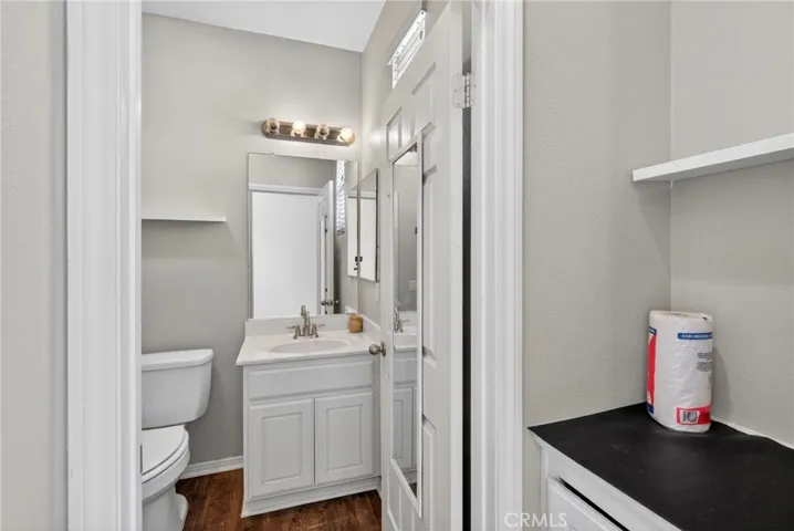 hall/storage in detached bedroom