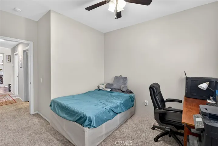 bedroom near garage