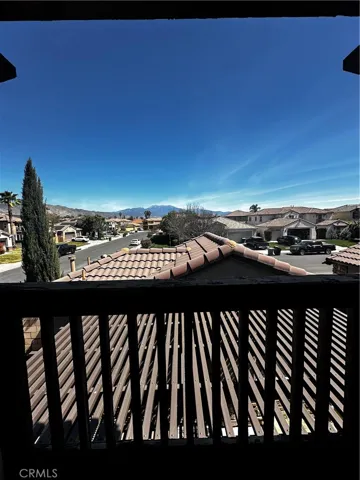 view from small balcony