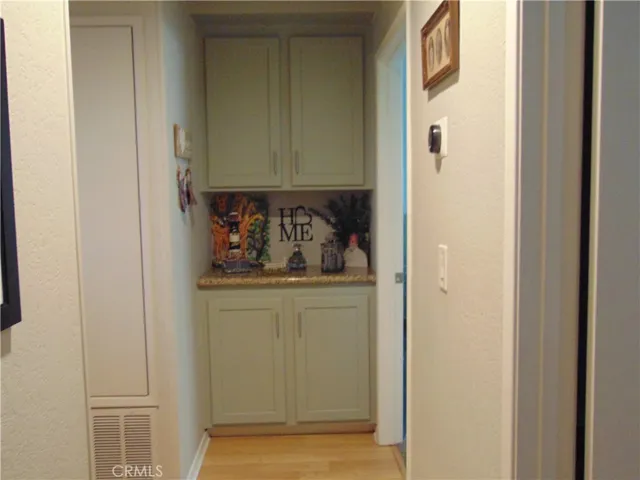 Hall, self closing cabinets