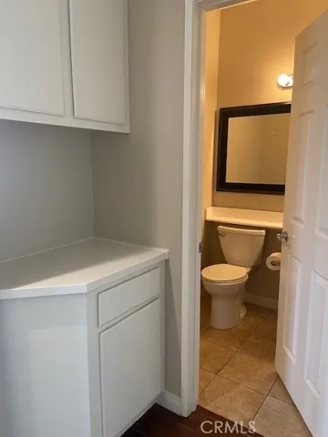 Hallway Linen and entry to Guest Bathroom.