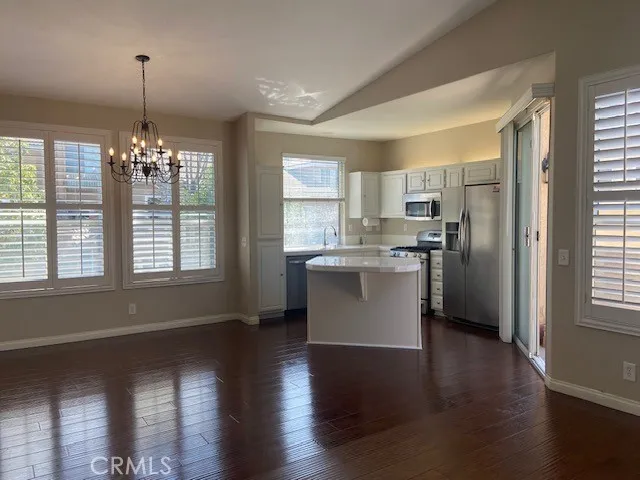 Open Floorplan with Beautiful Flooring.