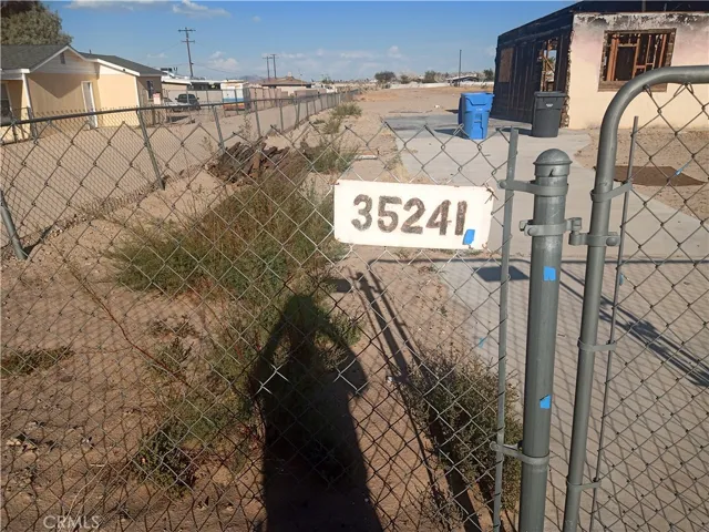 North side of property with easement