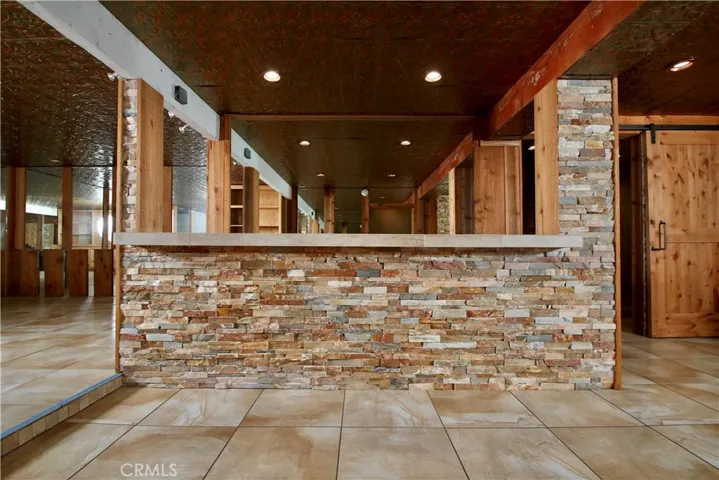 Downstairs counter area. Lots of room for entertaining