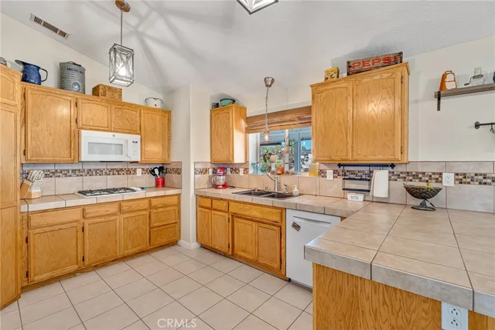 Gas Range and White Appliances