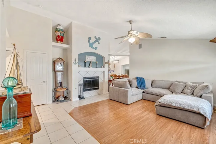 Living Room and Fireplace