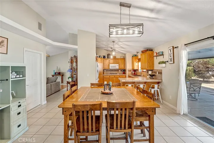Dining Area with View of the Kitchen