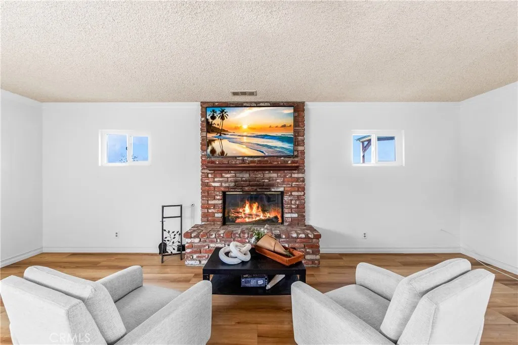Fireplace in primary suite