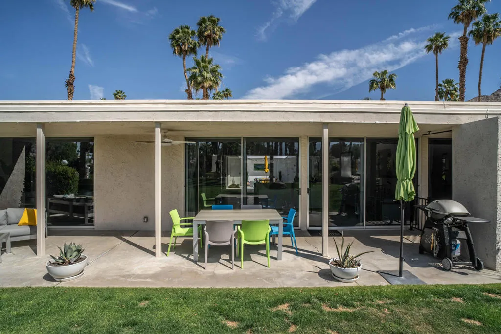 Spacious covered patio west views