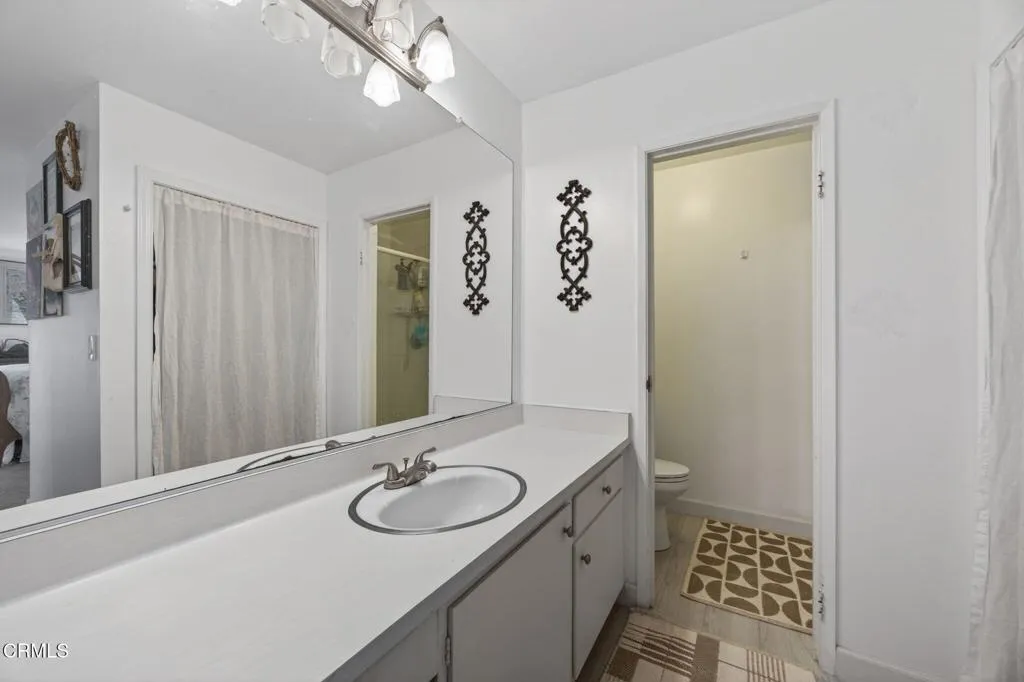 primary bathroom area