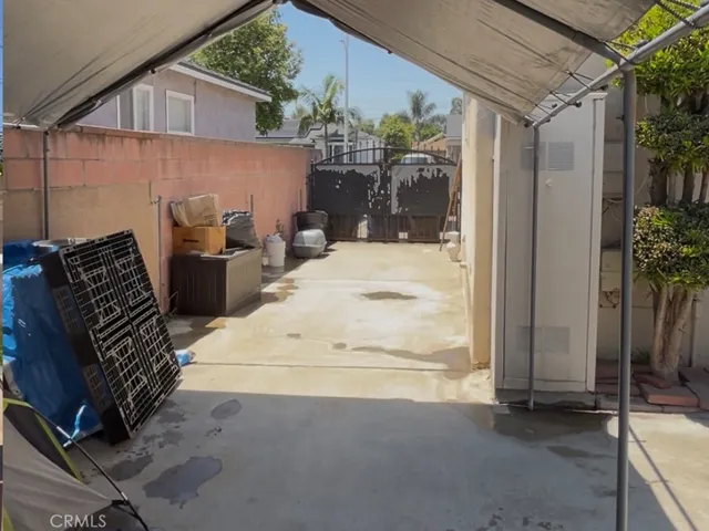 Backyard driveway