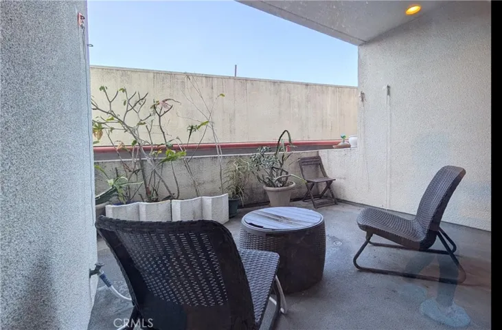 Private balcony/patio outside living room