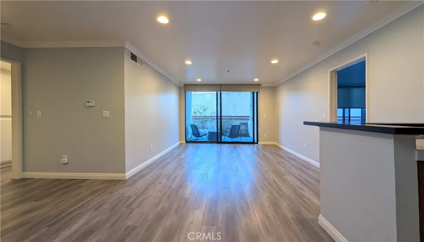 Living Room and patio (viewed from dining area)
