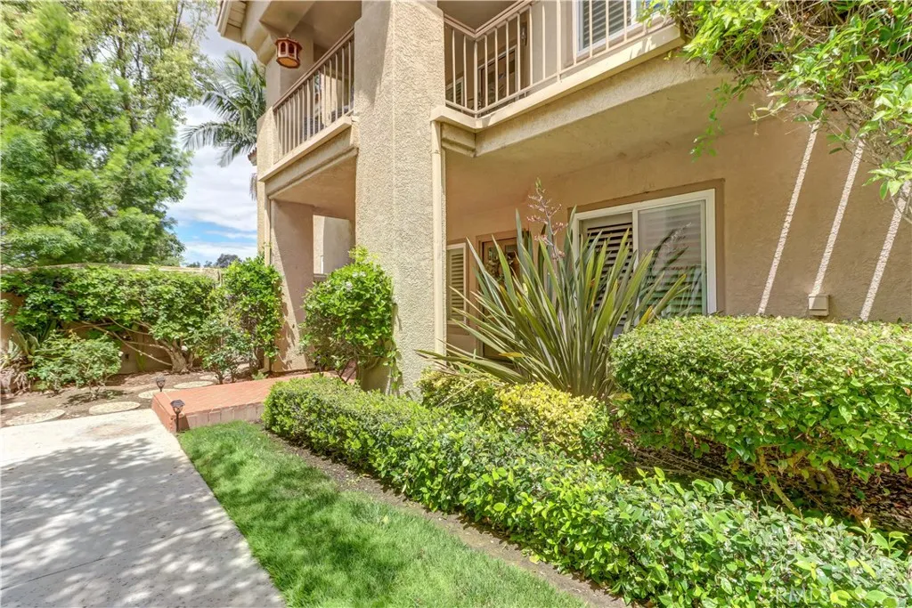 Front entry beautifully landscaped.